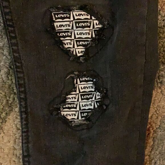 EUC DISTRESSED LEVIS 512 SLIM TAPERED FIT JEANS - Picture 8 of 13